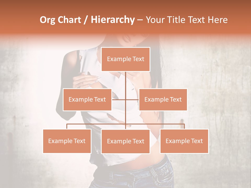 Woman Street Young PowerPoint Template