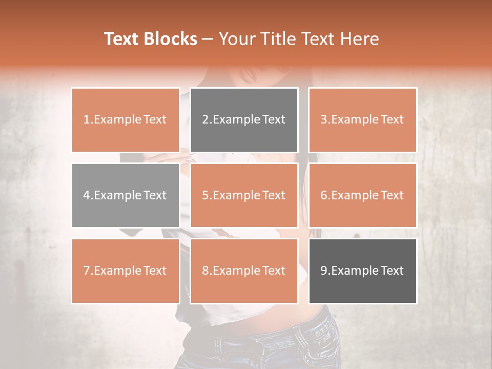 Woman Street Young PowerPoint Template