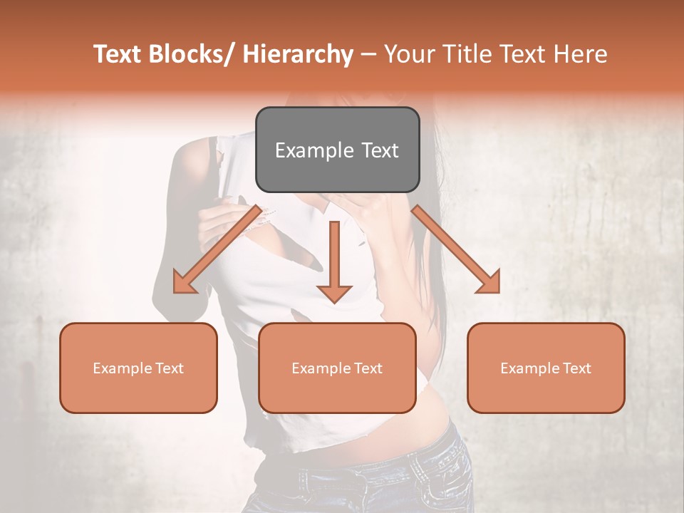 Woman Street Young PowerPoint Template