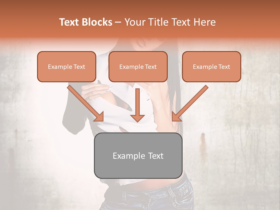 Woman Street Young PowerPoint Template