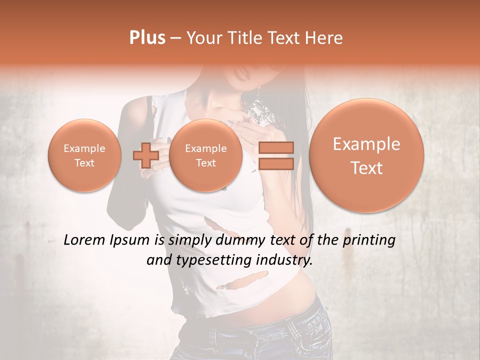 Woman Street Young PowerPoint Template