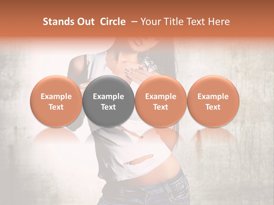 Woman Street Young PowerPoint Template