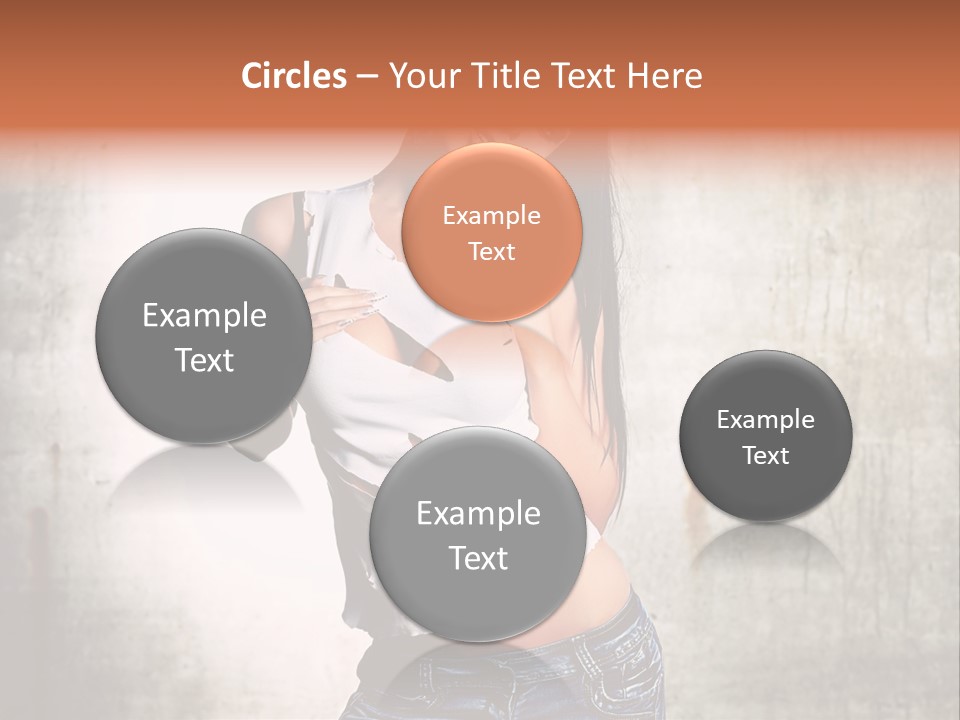 Woman Street Young PowerPoint Template