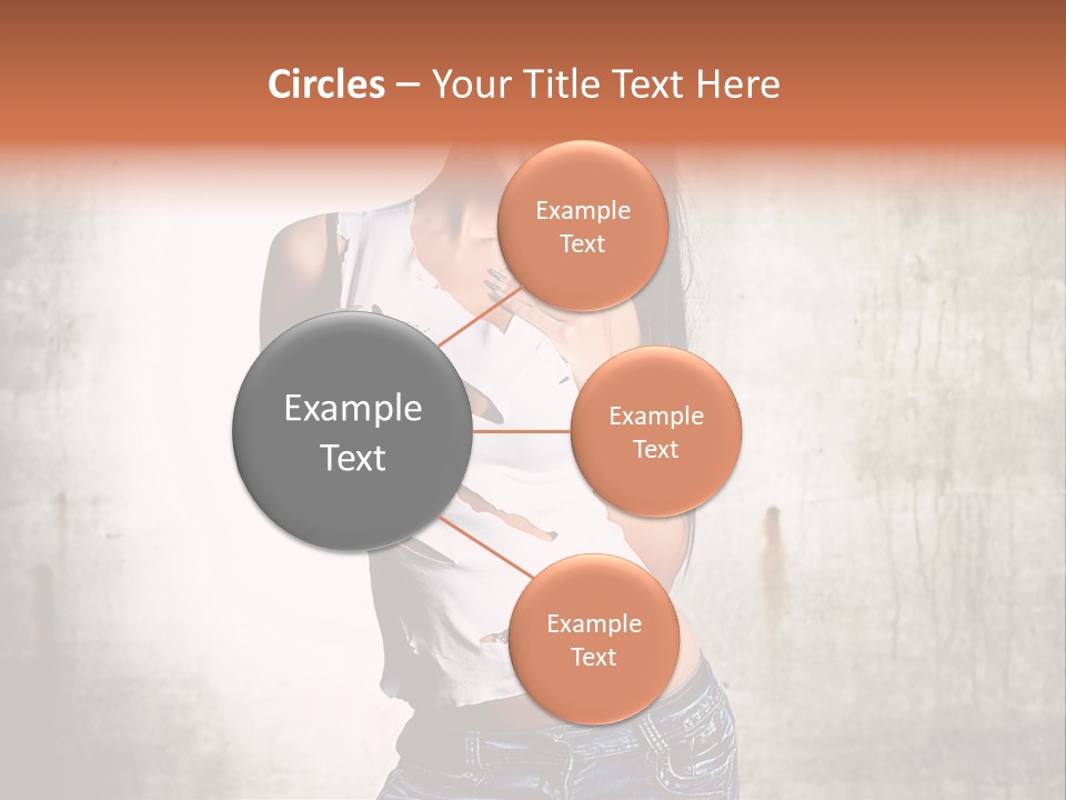 Woman Street Young PowerPoint Template