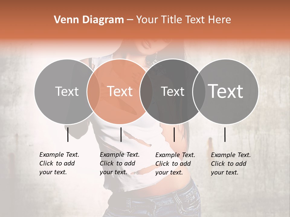 Woman Street Young PowerPoint Template