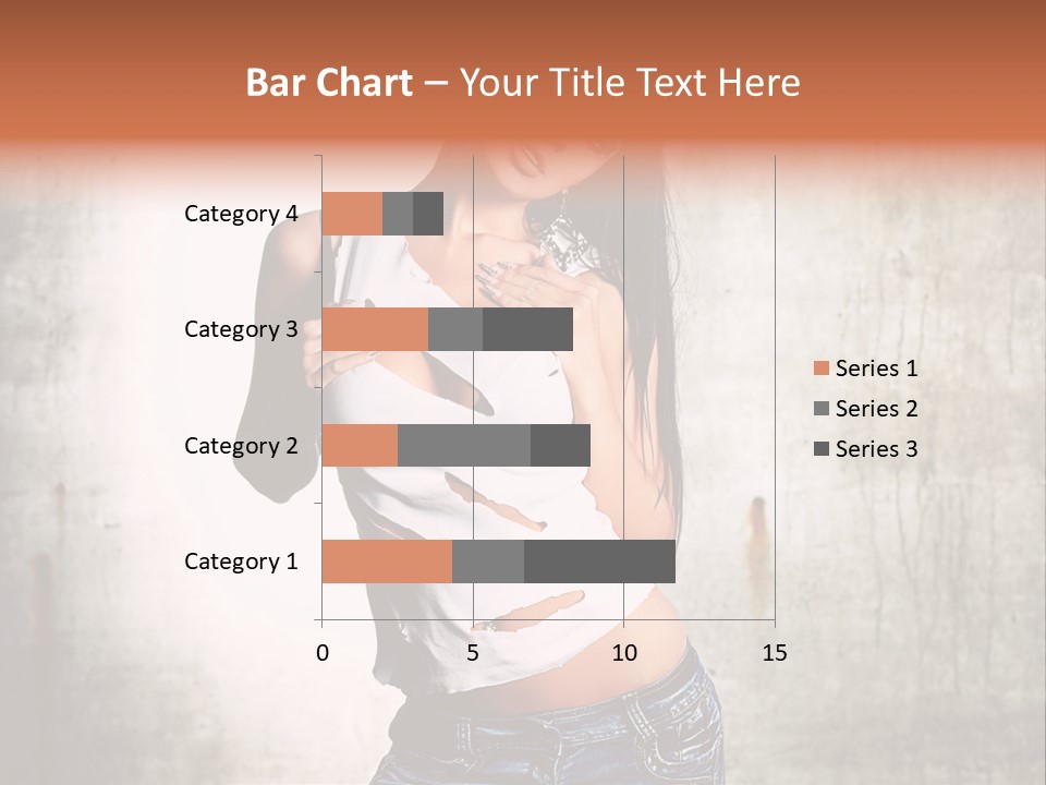 Woman Street Young PowerPoint Template