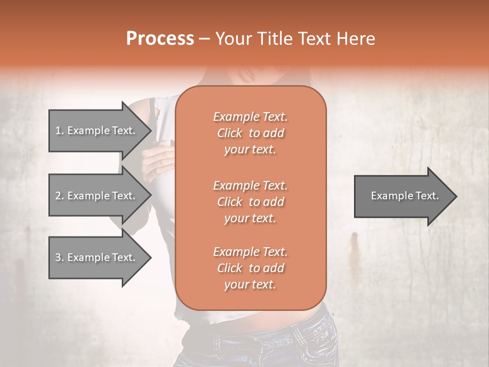 Woman Street Young PowerPoint Template