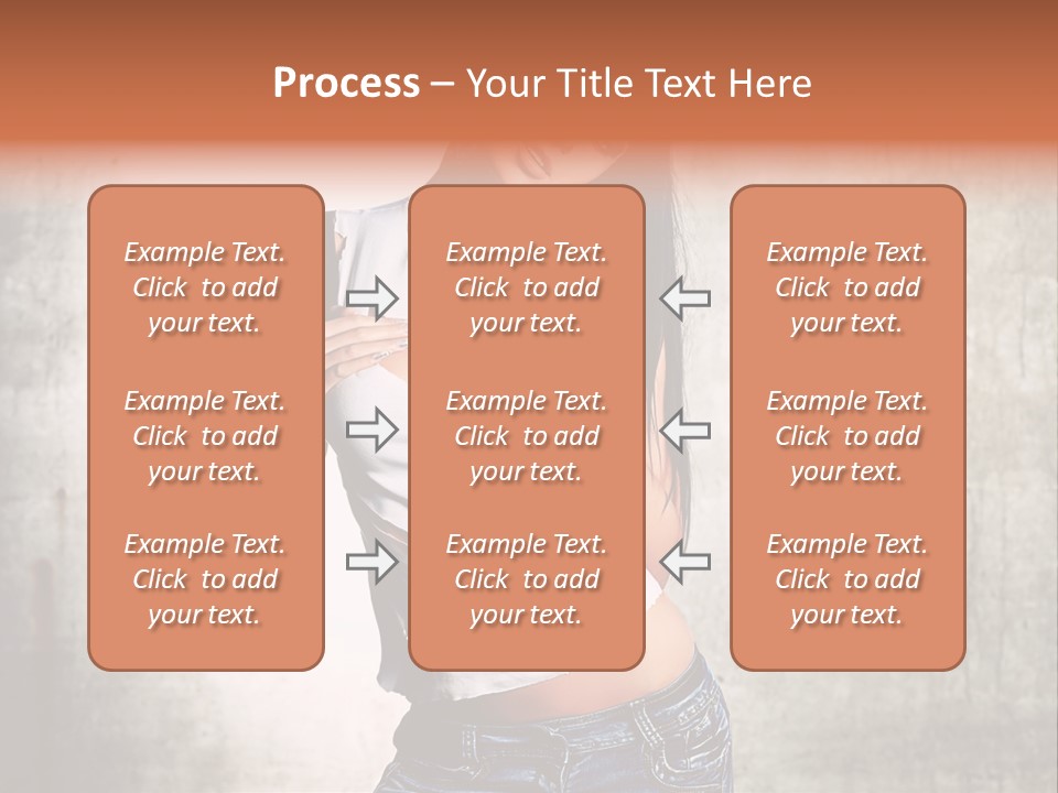 Woman Street Young PowerPoint Template