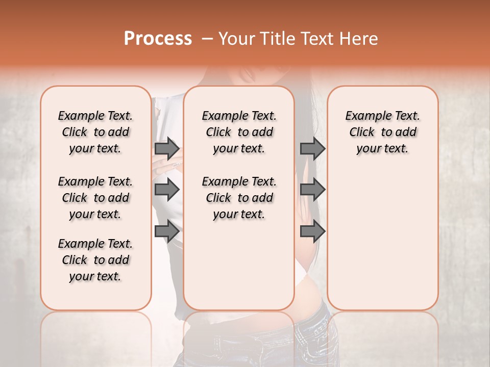 Woman Street Young PowerPoint Template