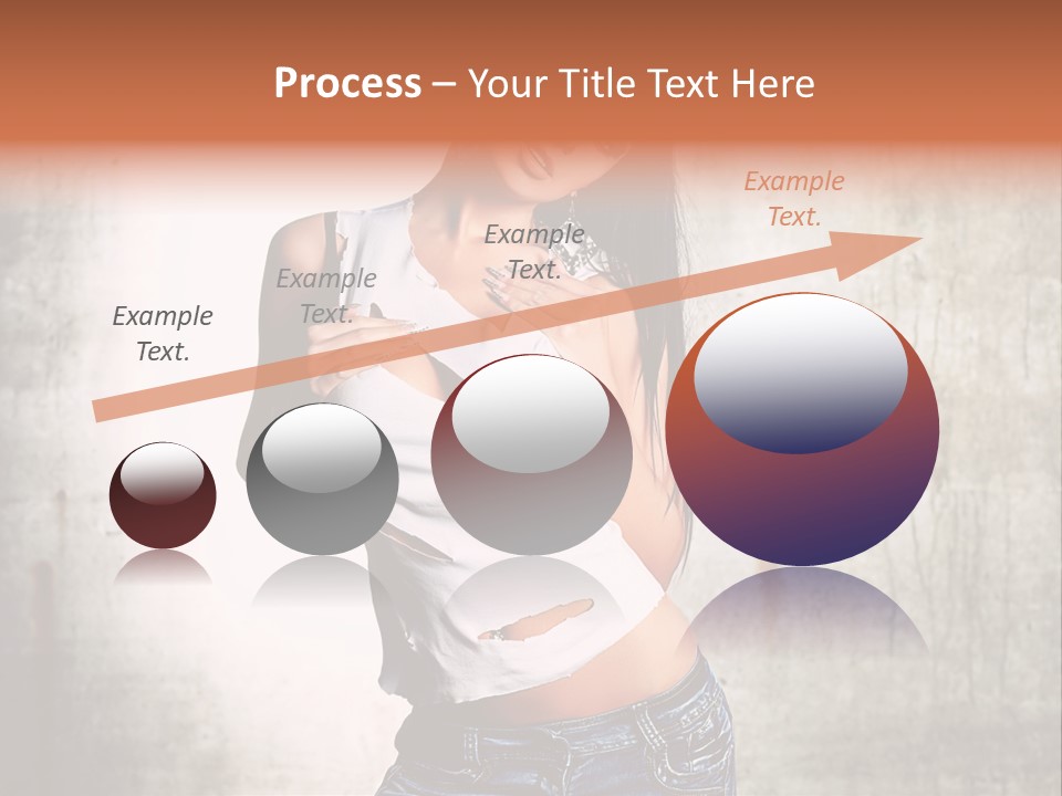 Woman Street Young PowerPoint Template