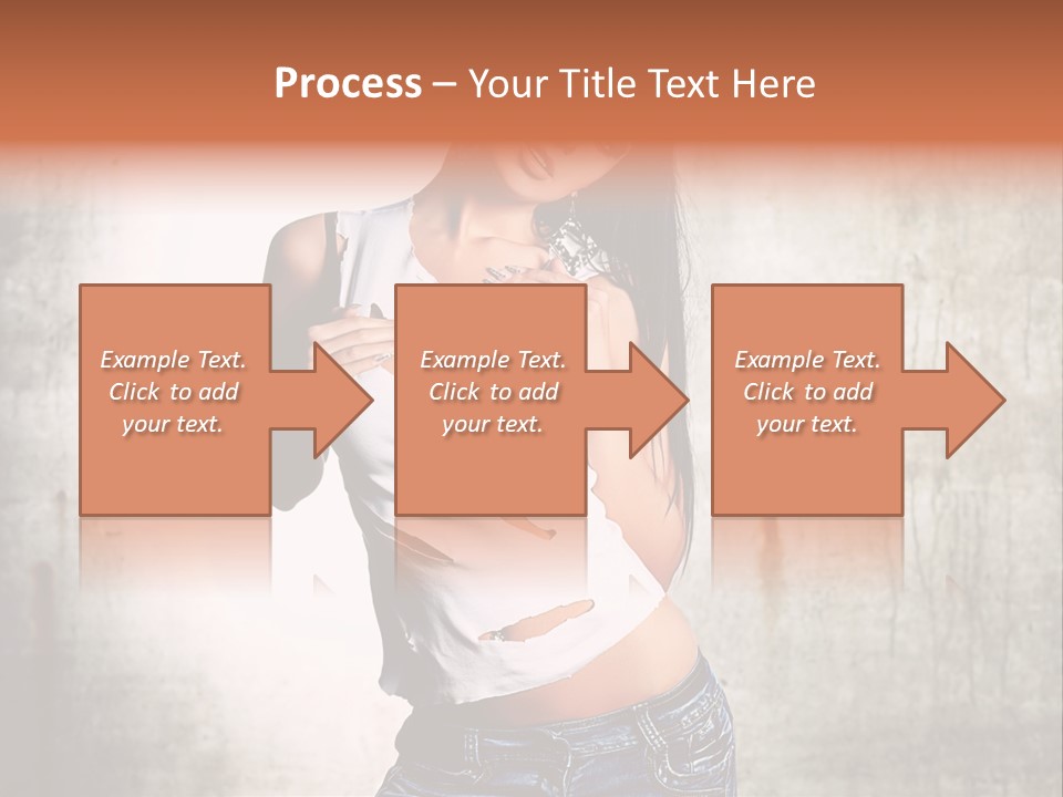 Woman Street Young PowerPoint Template