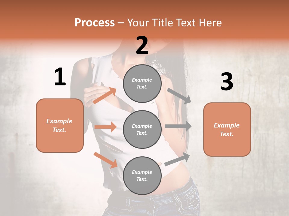 Woman Street Young PowerPoint Template