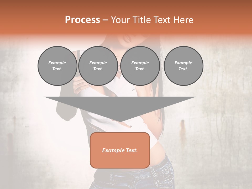 Woman Street Young PowerPoint Template