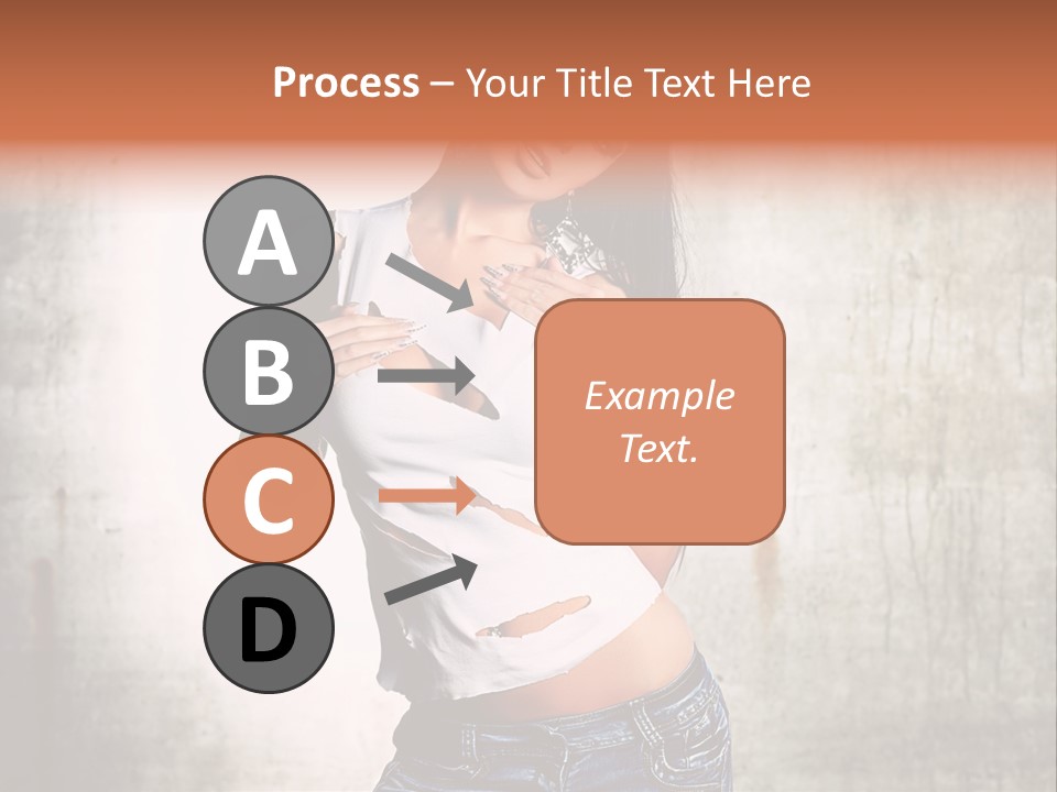 Woman Street Young PowerPoint Template