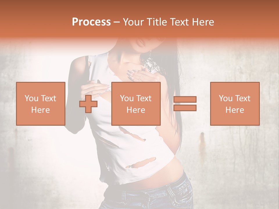 Woman Street Young PowerPoint Template