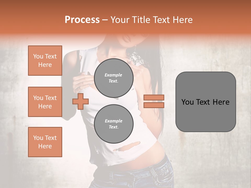 Woman Street Young PowerPoint Template