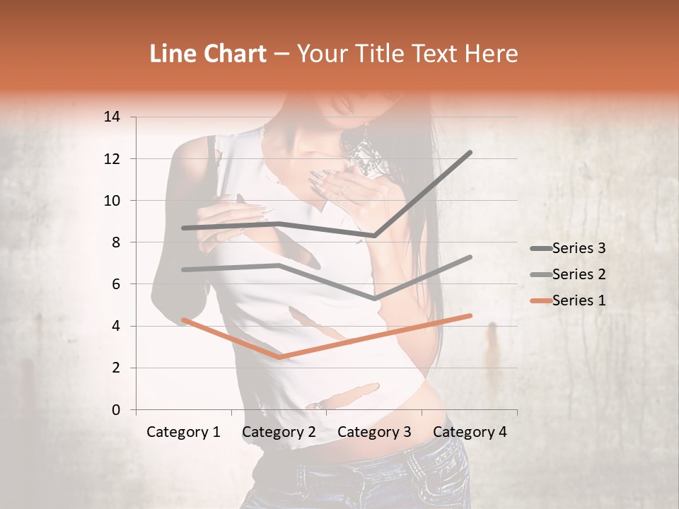 Woman Street Young PowerPoint Template