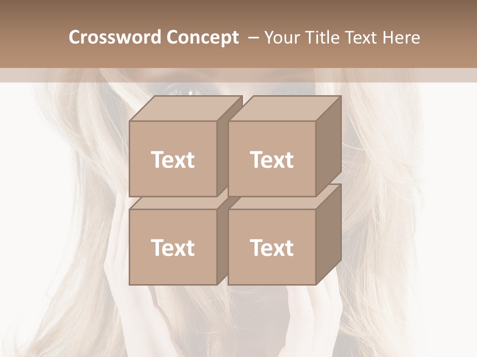 Young Girl Gorgeous PowerPoint Template