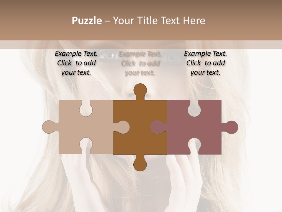 Young Girl Gorgeous PowerPoint Template