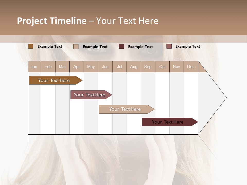 Young Girl Gorgeous PowerPoint Template
