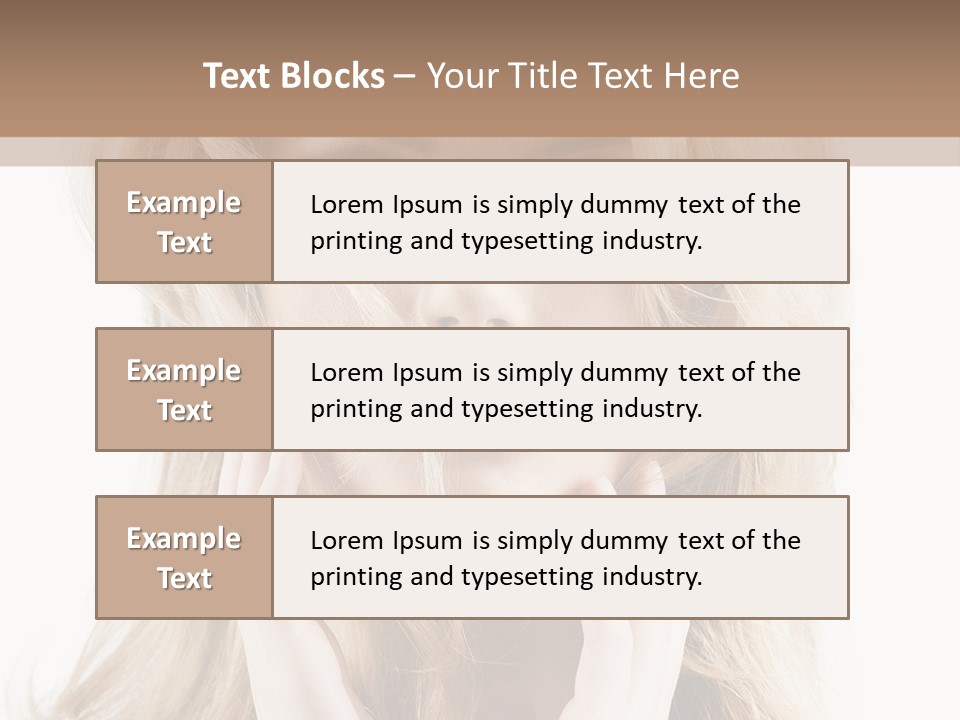 Young Girl Gorgeous PowerPoint Template