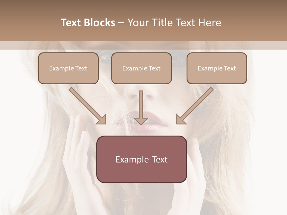 Young Girl Gorgeous PowerPoint Template