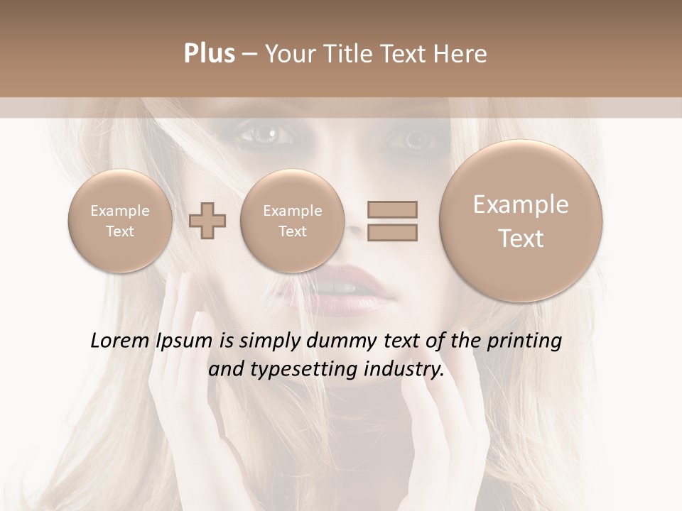 Young Girl Gorgeous PowerPoint Template