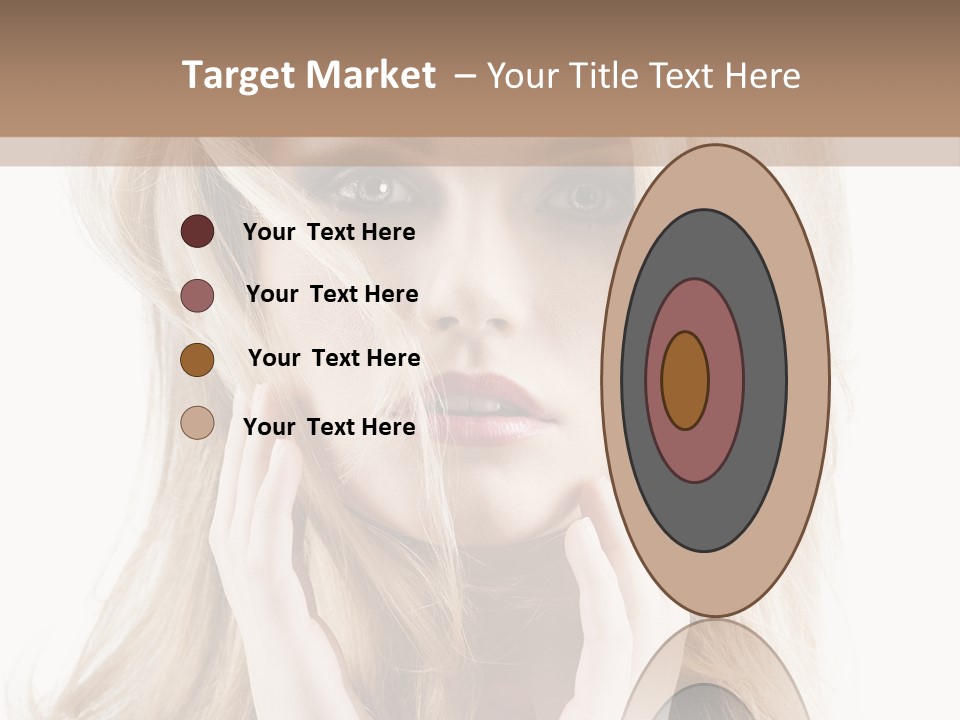 Young Girl Gorgeous PowerPoint Template