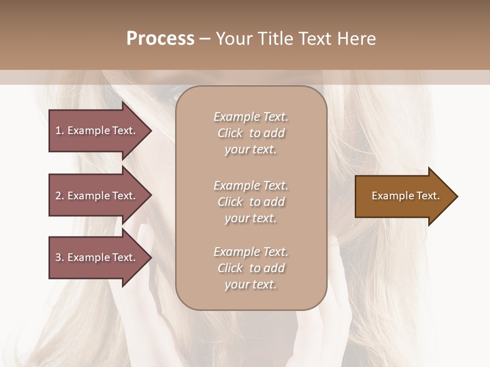 Young Girl Gorgeous PowerPoint Template