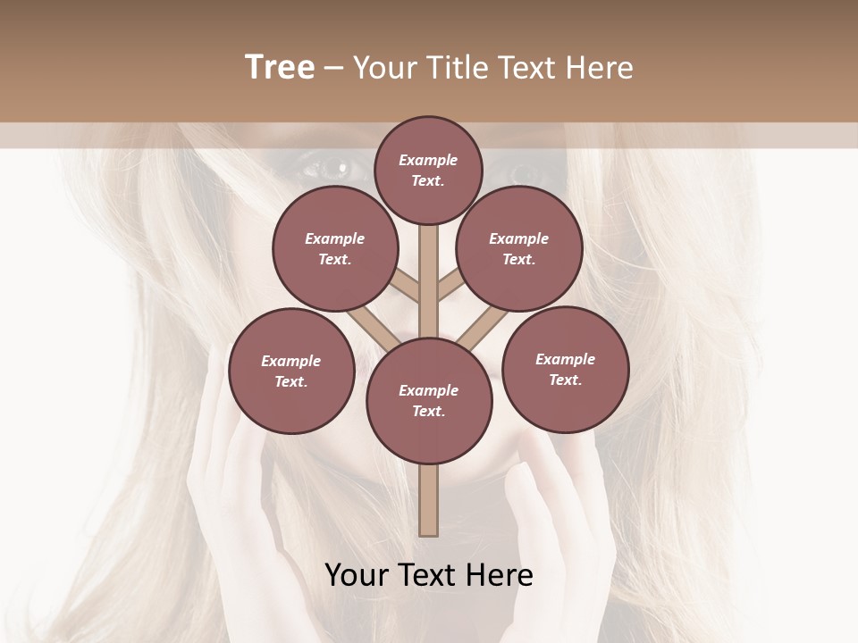 Young Girl Gorgeous PowerPoint Template