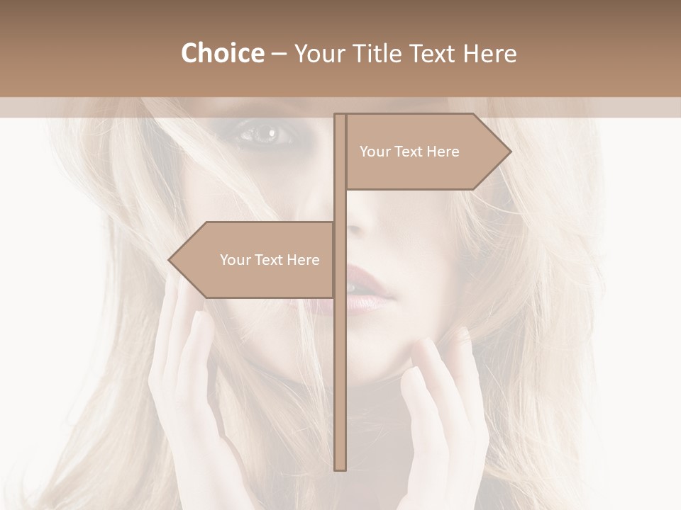 Young Girl Gorgeous PowerPoint Template