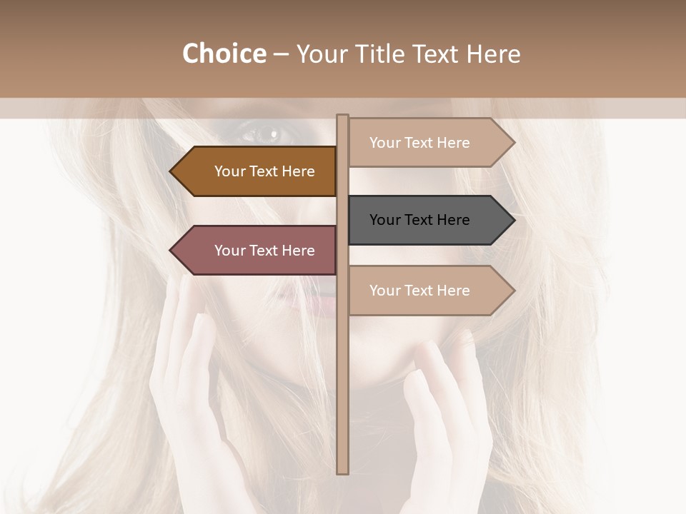 Young Girl Gorgeous PowerPoint Template