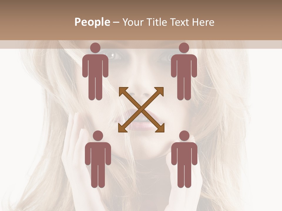 Young Girl Gorgeous PowerPoint Template