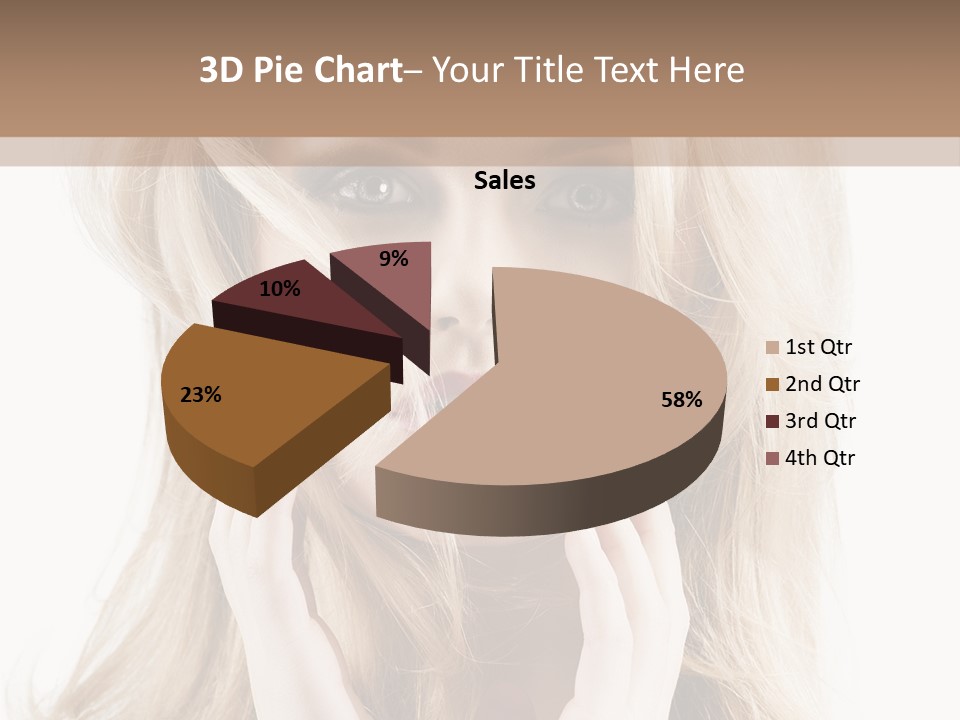 Young Girl Gorgeous PowerPoint Template