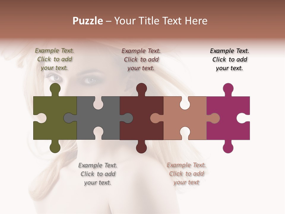 Hairstyle Glamour Hairdo PowerPoint Template