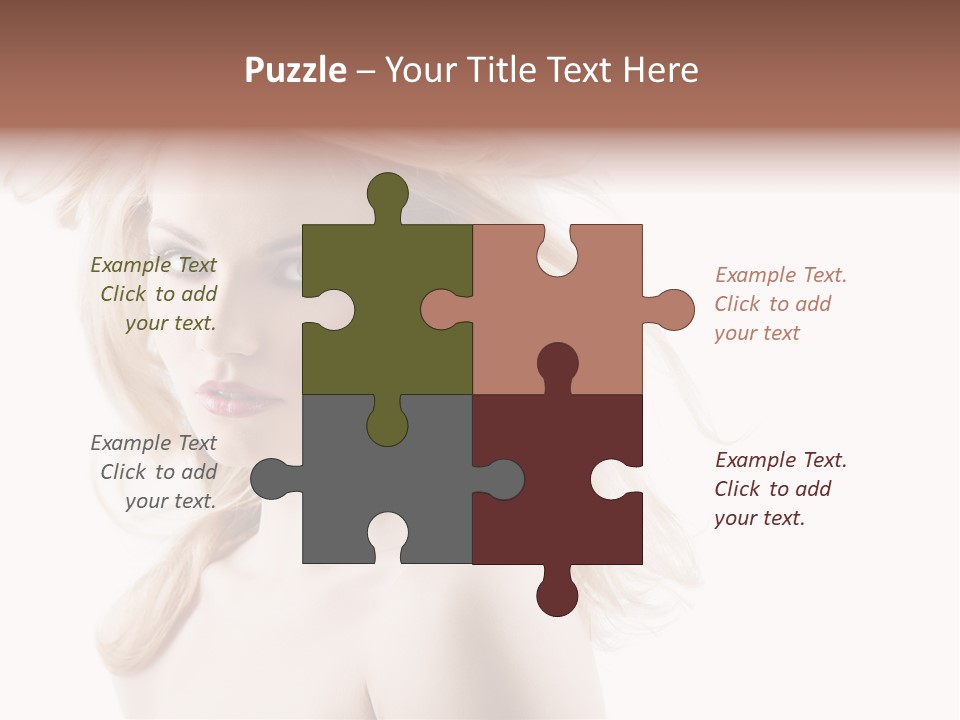 Hairstyle Glamour Hairdo PowerPoint Template