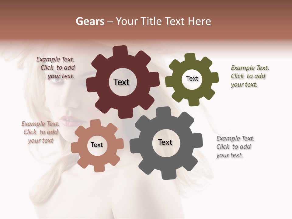 Hairstyle Glamour Hairdo PowerPoint Template