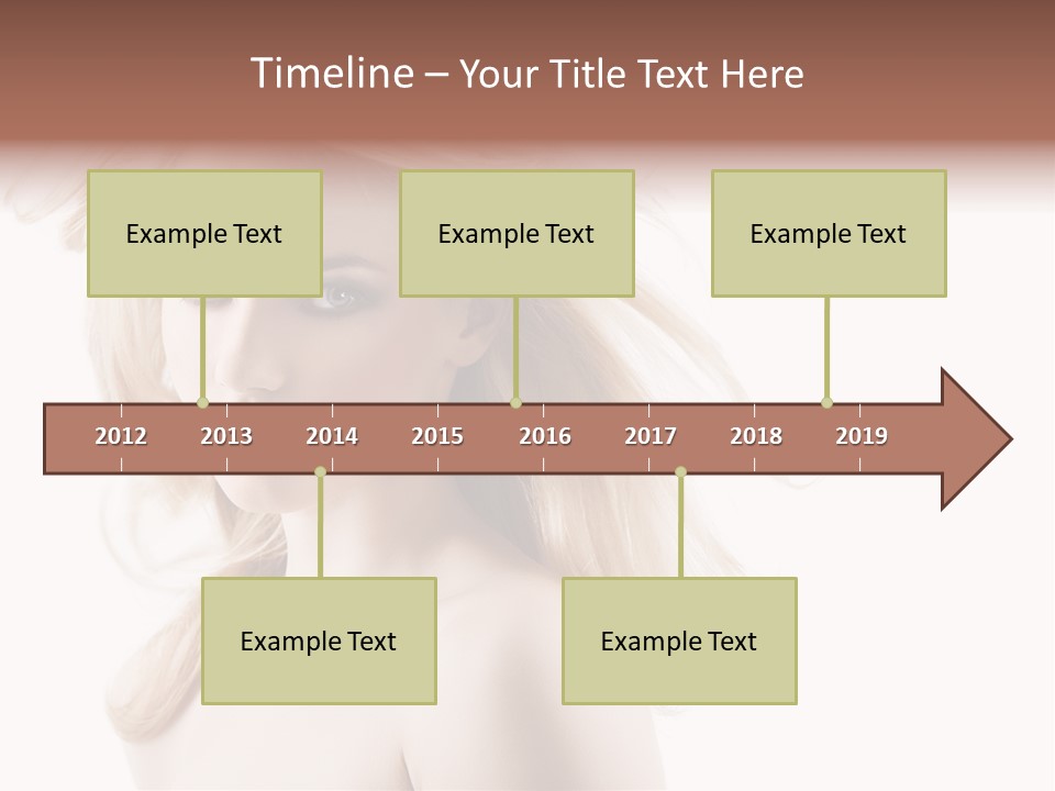 Hairstyle Glamour Hairdo PowerPoint Template