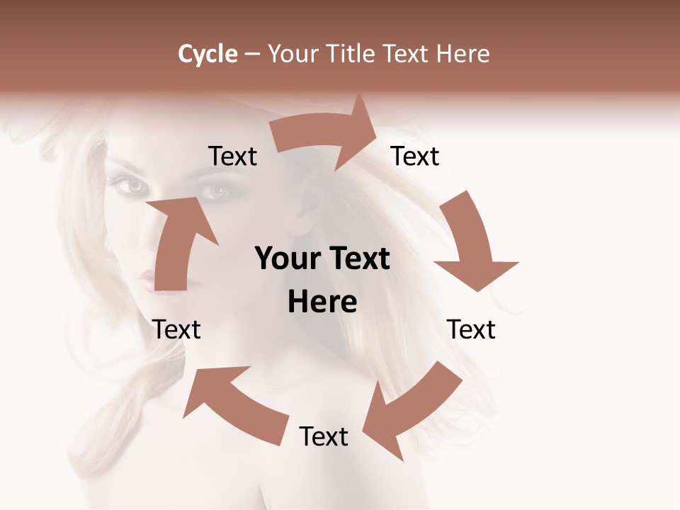 Hairstyle Glamour Hairdo PowerPoint Template