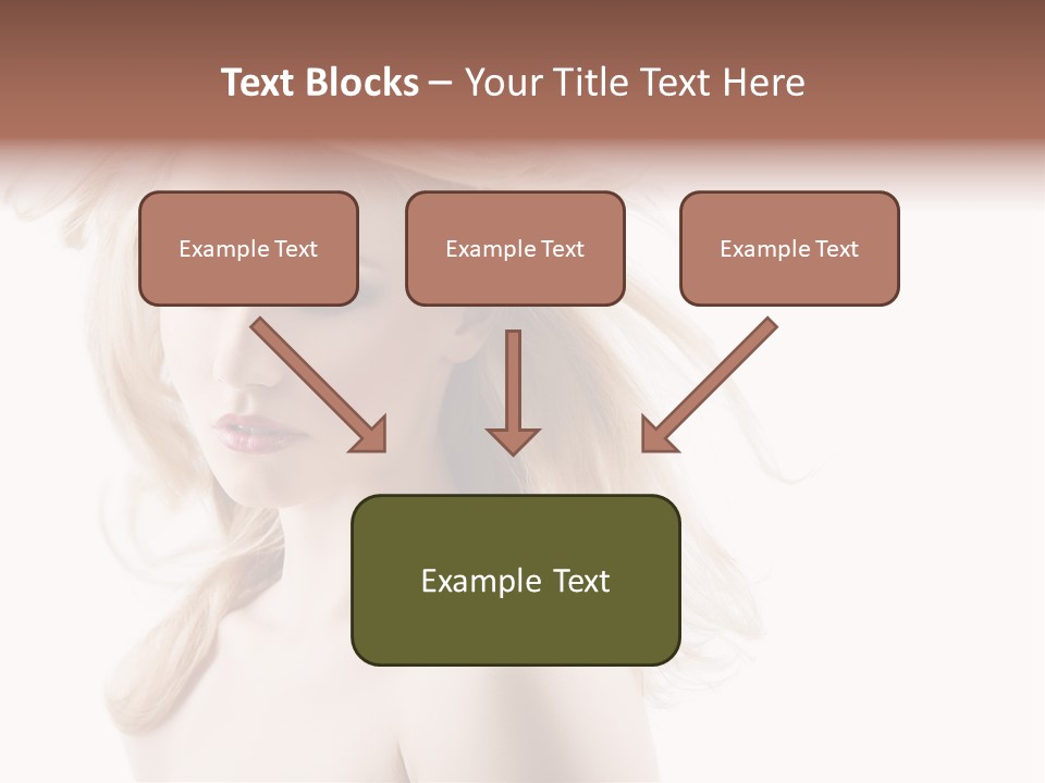 Hairstyle Glamour Hairdo PowerPoint Template