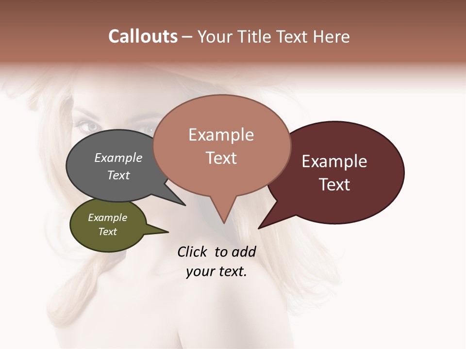 Hairstyle Glamour Hairdo PowerPoint Template