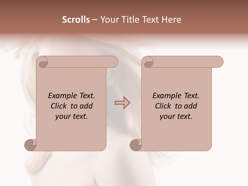 Hairstyle Glamour Hairdo PowerPoint Template