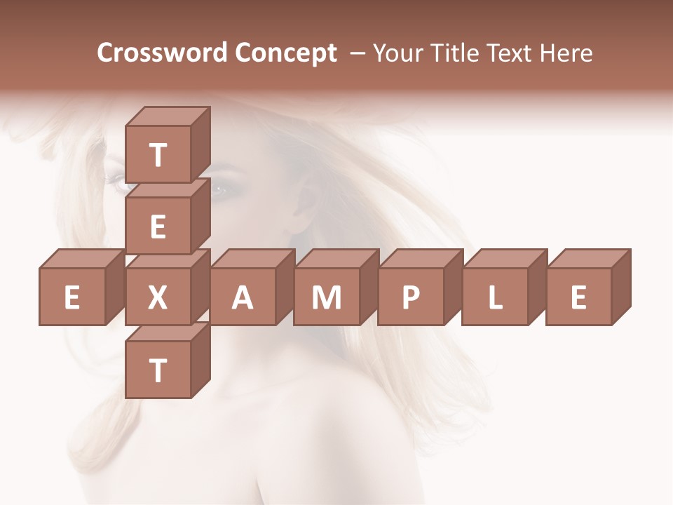 Hairstyle Glamour Hairdo PowerPoint Template