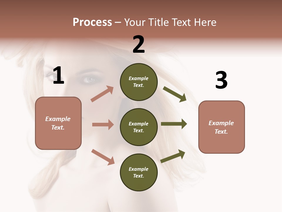 Hairstyle Glamour Hairdo PowerPoint Template