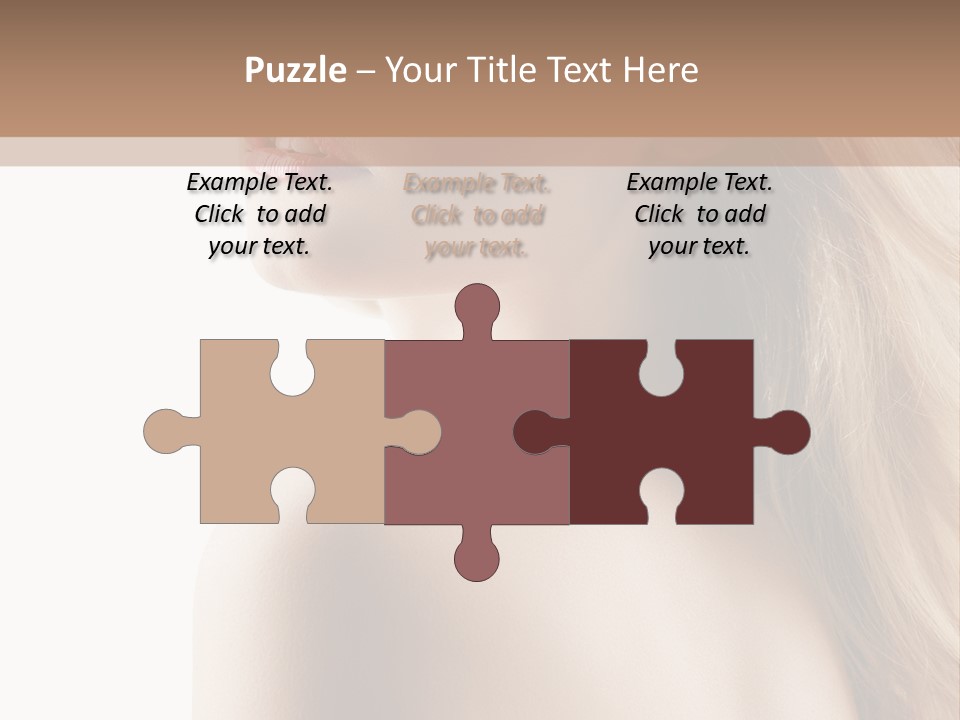 Portrait Hairdo Naked PowerPoint Template