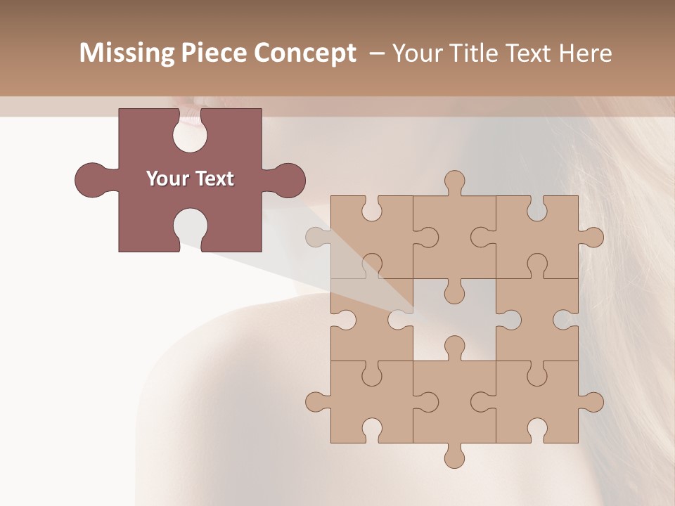 Portrait Hairdo Naked PowerPoint Template