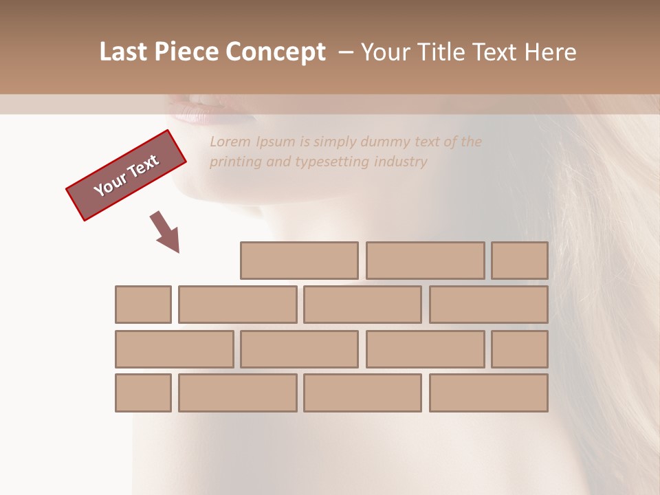 Portrait Hairdo Naked PowerPoint Template