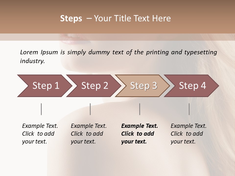 Portrait Hairdo Naked PowerPoint Template