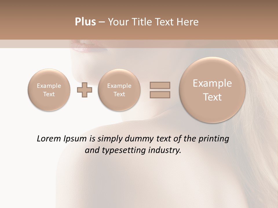 Portrait Hairdo Naked PowerPoint Template