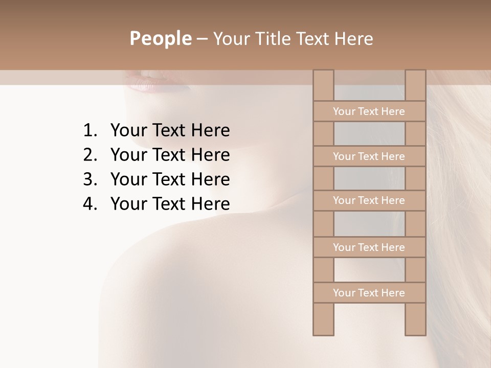 Portrait Hairdo Naked PowerPoint Template